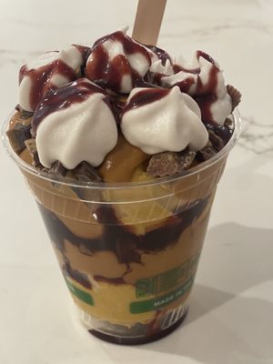 Peanut Butter Raspberry Whipped Creamm  at Sweet Izzy in Denver