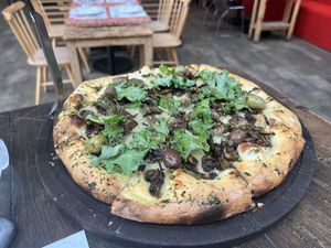 Vegan pizzaa  at Almacen De Pizzas in Asuncion