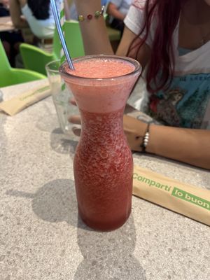 Raspberry juice  #Veganuary at Quattro in Asuncion