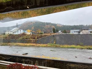 looking out the window at Youbisha - 養美舎 in Kuroishi