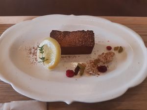 Chocolate Terrine with super yummy sugary lemon at Youbisha - 養美舎 in Kuroishi