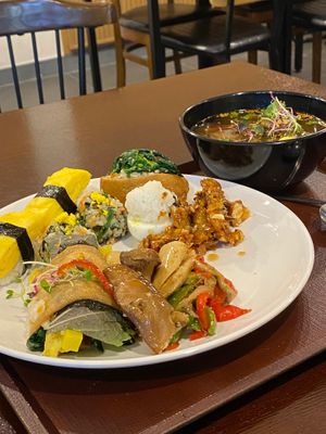 Everyday different menu at JustBe Temple - 홍대선원 in Seoul