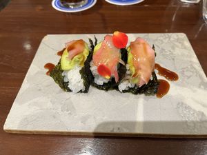 Avocado Teriyaki Sushii  at MOON and BACK Ramen Bar Kyoto in Kyoto