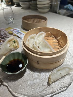 Gyoza  at MOON and BACK Ramen Bar Kyoto in Kyoto
