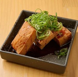 Deep fried Tofu at MOON and BACK Ramen Bar Kyoto in Kyoto
