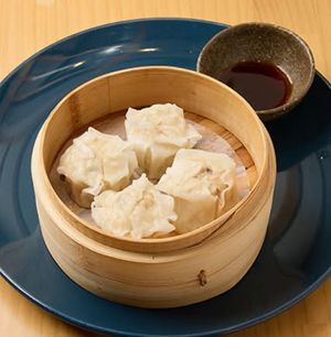 vegan dumpling at MOON and BACK Ramen Bar Kyoto in Kyoto