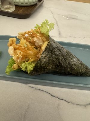 Vegan tempura   at Niàn Cafe in Langkawi