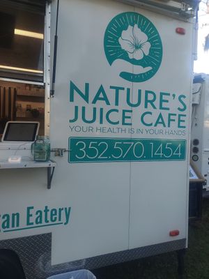 While not pictured I had their strawberry mango slushie at Nature's Juice Cafe - Pop Up in Ocala