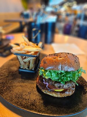 Vegan Elda burger at KEF - Elda  in Keflavik