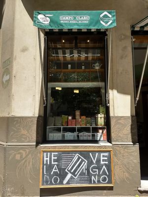 Vegan ice cream at Punto Mercado Holistico in Rosario