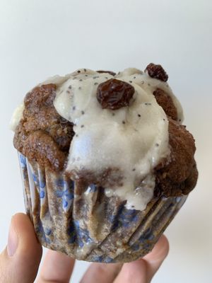 Vegan muffin at Punto Mercado Holistico in Rosario