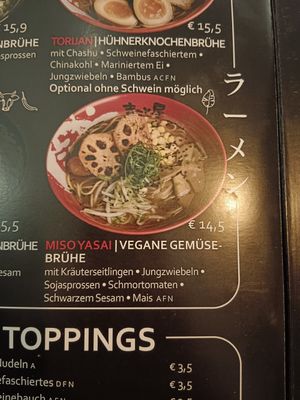 vegane Ramen at Ramen Makotoya Graz in Graz