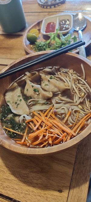 Pho with Soy Dumplings at Food Lab in Siargao