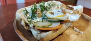 Banh Mi Fried Egg at Food Lab in Siargao