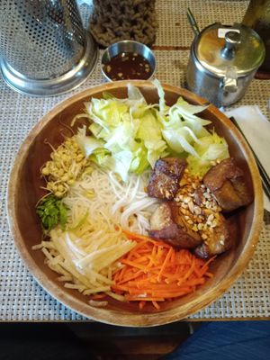 Bin but with lemon grass tofu at Food Lab in Siargao