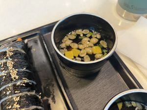 Soup (spring onion/mushroom)  at ICN - Noodle & Rice - T2 in Incheon