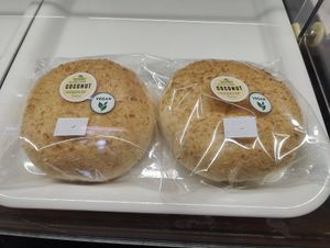 coconut bun (vegan) at Fortunate Kopitiam & Bakery in Batam