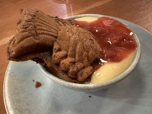 Fish shaped waffle. Amazing!   at Muku Ramen Bar in Belconnen