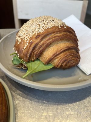Croissantwich with avocado   at Saint-Jean Deli in Amsterdam