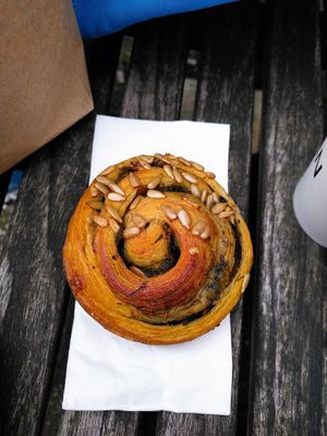 Pesto swirl at Saint-Jean Deli in Amsterdam