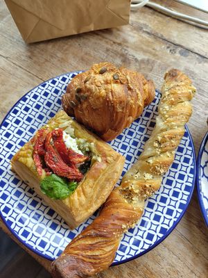 Garlic twist, savoury galete at Saint-Jean Deli in Amsterdam