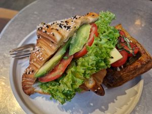 2nd visit - delicious savory croissants and pastries at Saint-Jean Deli in Amsterdam