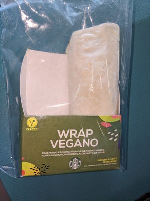 Vegan wrap at SCL - Starbucks - T1 in Santiago