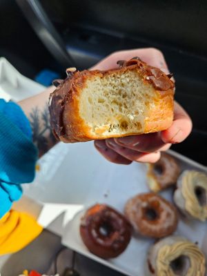 Interior--good structure, maybe a tad too much yeast, good level of sweetness at NH Donut Co in Bedford