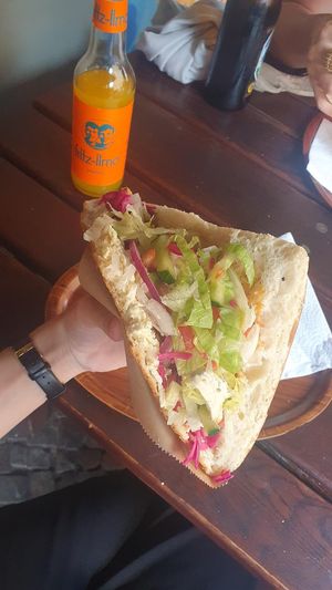 Vegetarian kebab at delikato in Berlin