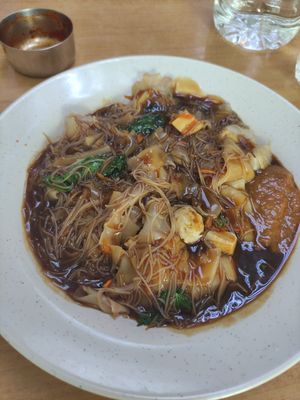 Day special (with 'fish' balls) at Puspamalar Food Corner in Penang