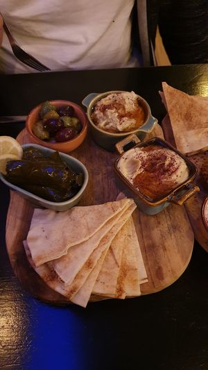 Vegan platter for two at bonobo in The Hague