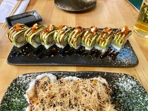Vegan dragon roll💚 #Veganuary at NORI | Vegan Sushi - Wok in Rotterdam