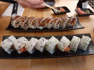 Part of our order at NORI | Vegan Sushi - Wok in Rotterdam