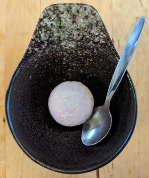 strawberry mochi at NORI | Vegan Sushi - Wok in Rotterdam
