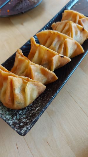 Gefrituurde gyoza at NORI | Vegan Sushi - Wok in Rotterdam