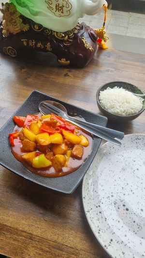 Chicken with sweet n sour sauce at NORI | Vegan Sushi - Wok in Rotterdam