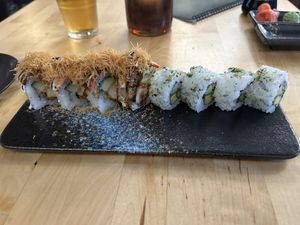 Baecon roll and veggie roll  at NORI | Vegan Sushi - Wok in Rotterdam