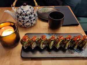 Dragon roll at NORI | Vegan Sushi - Wok in Rotterdam
