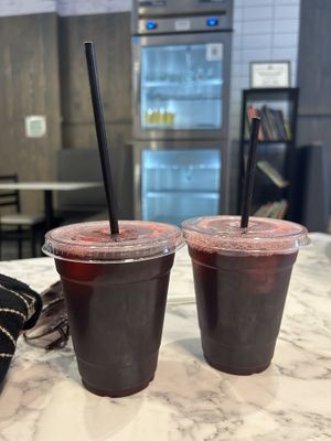 Hibiscus tea at Brick City Vegan in Montclair