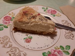 Cheesecake vegetalien at Marlaguette in Angers