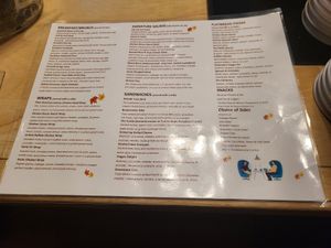 Menu at The Beancounter Coffeehouse & Drinkery in Burlington