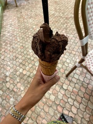 Dark Chocolate Cone  at Anita Gelato - Condado in San Juan
