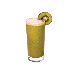 Green Smoothie (kiwi, banana, pineapple, kale, coconut milk) at SQUAREAT in Miami Beach