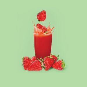 Strawberry juice at SQUAREAT in Miami Beach