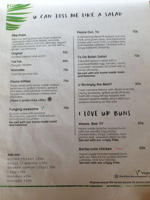 Menu May 2025 at Barefoot Blondie in 