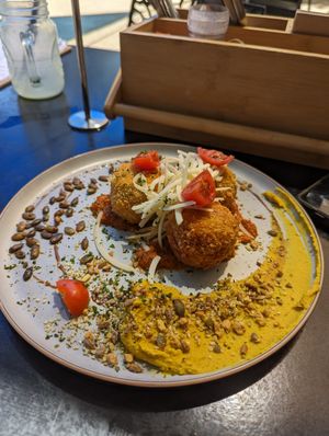 Trio arancini at The Kookaburra's Coffee in Mandurah