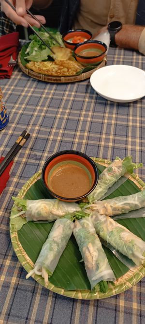 Spring rolls for me at Fami's Vegetarian Food in Hoi An