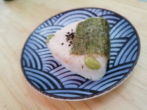Onigiri at Godzu Cocina Asiática in Mexico City