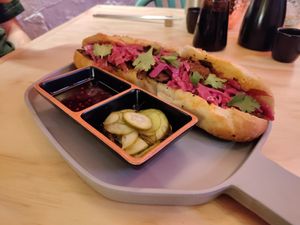 The Vietnaminta torta is 👌 at Godzu Cocina Asiática in Mexico City