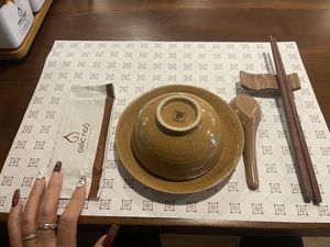 Table setting   at Giac Ngo in Ho Chi Minh City